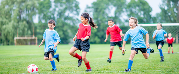 kids playing soccer